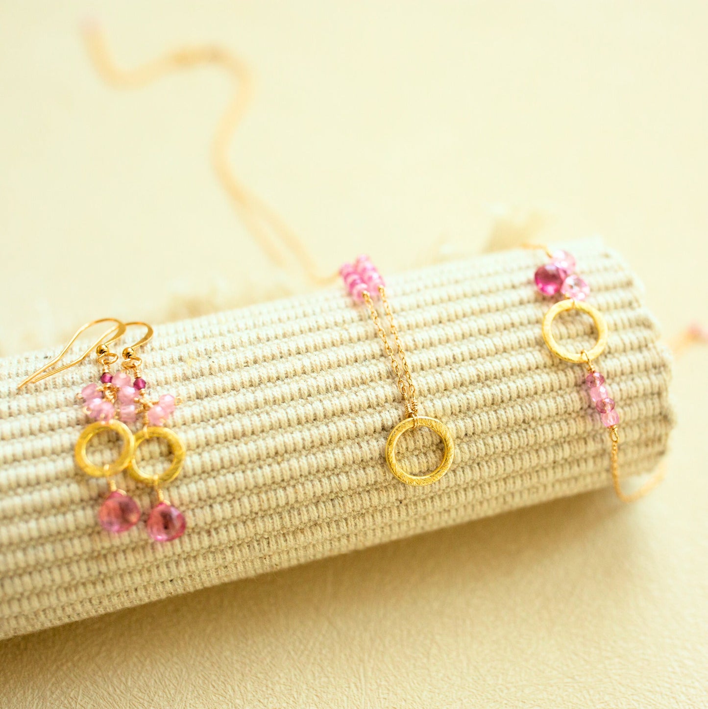 Pink Tourmaline Solara Bracelet