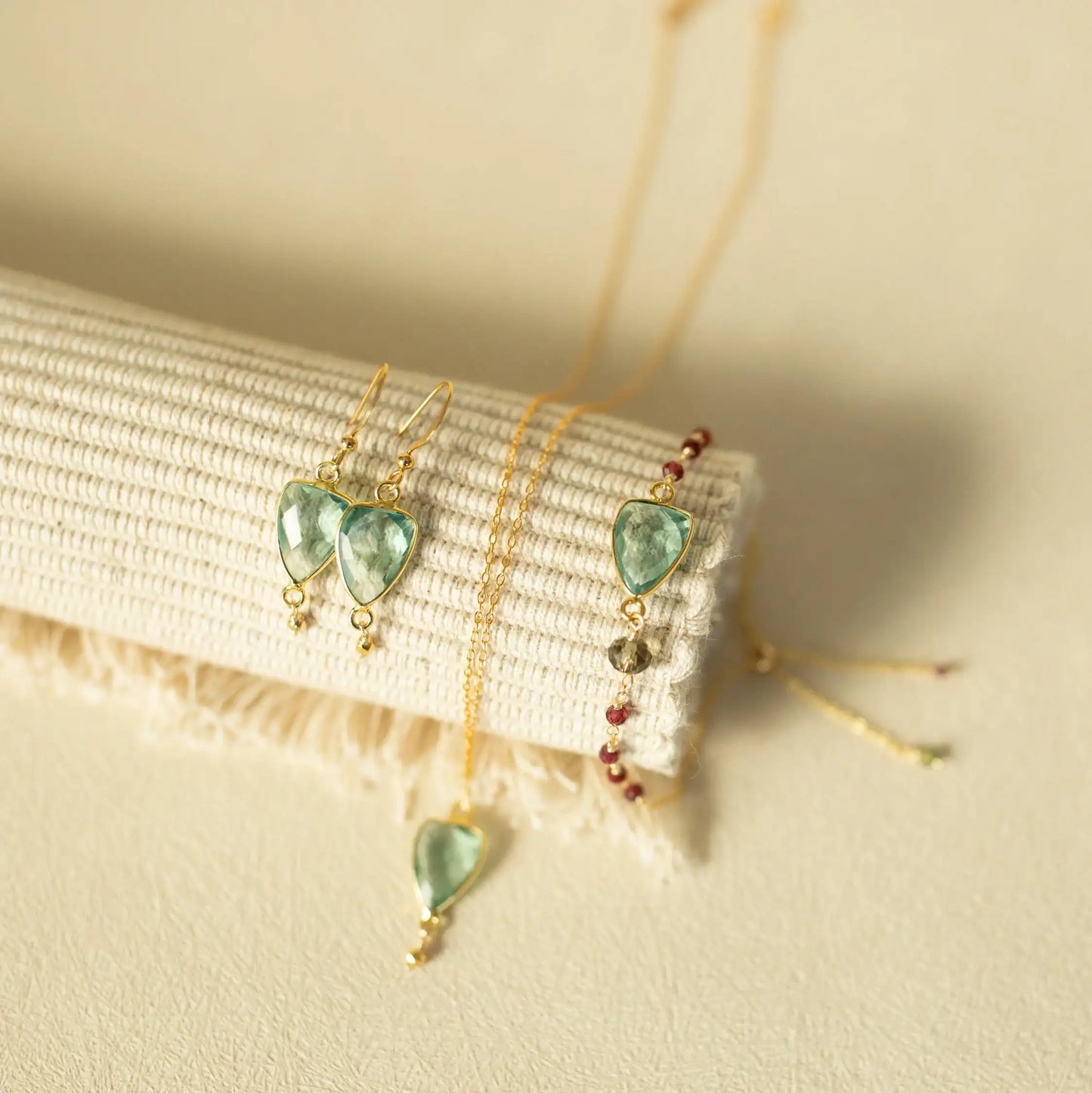 Green Amethyst Gold Isla Bracelet