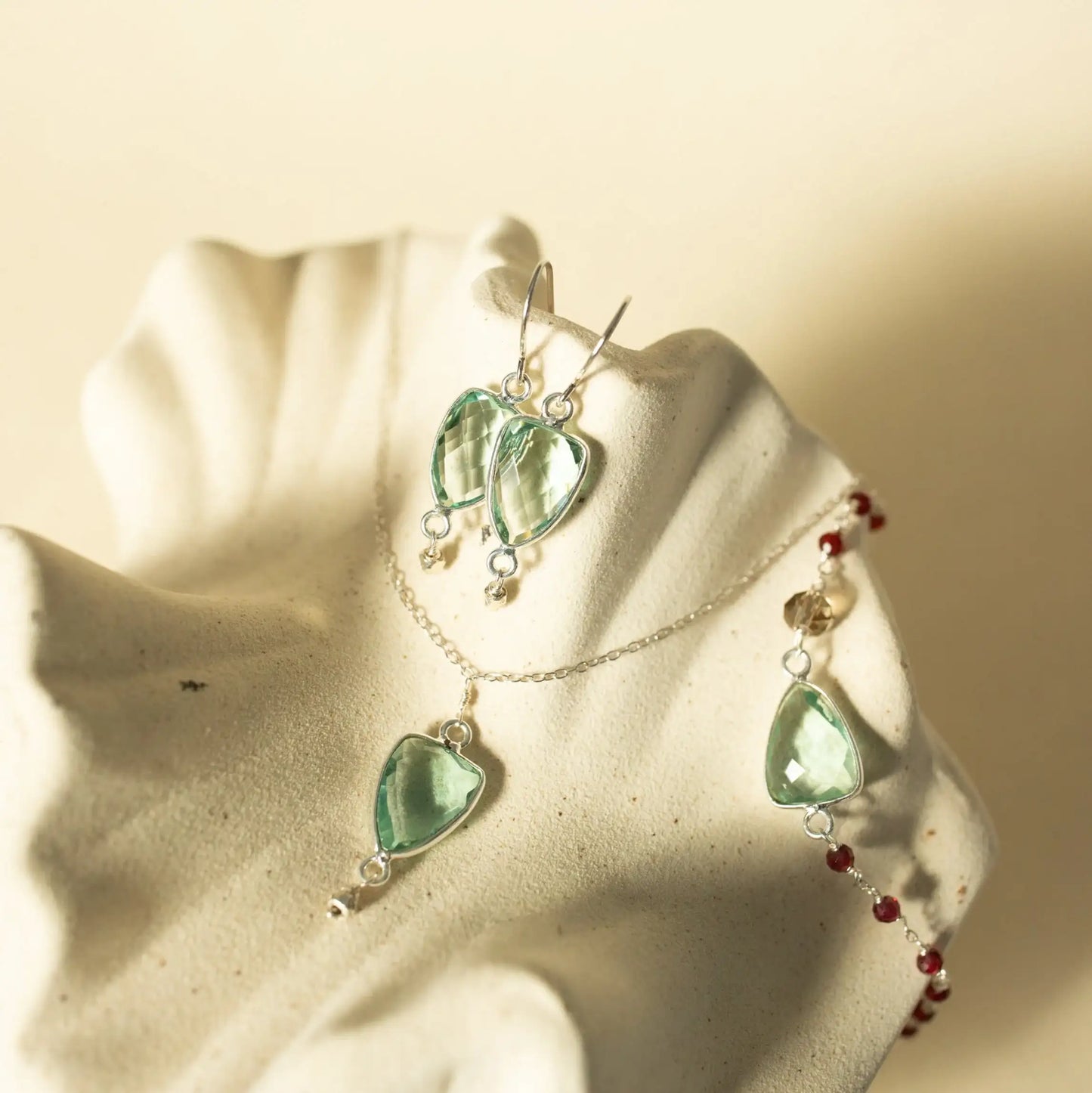 Green Amethyst Gold Isla Bracelet