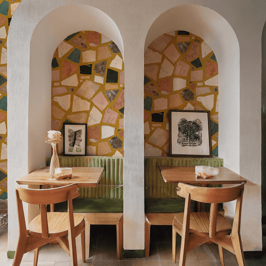 Dolce Terrazzo Wallpaper, mustard