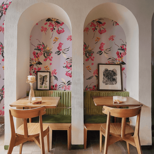 Floral Loquat Wallpaper, lavender