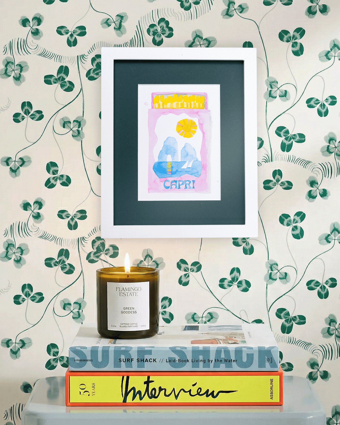 Capri Matchbook Art Print