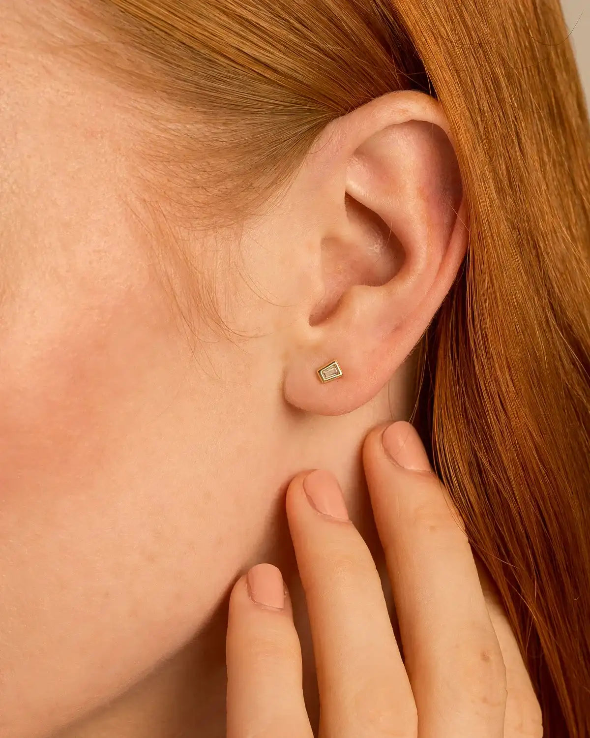 Beautifully Broken Baguette Stud Earrings