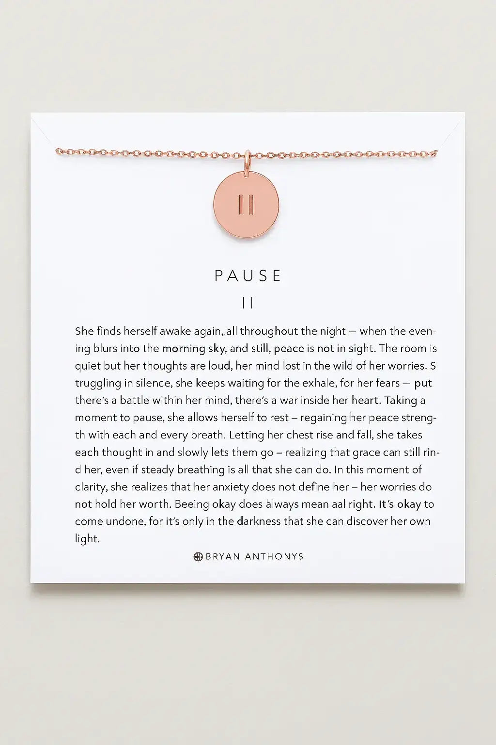 Pause Necklace