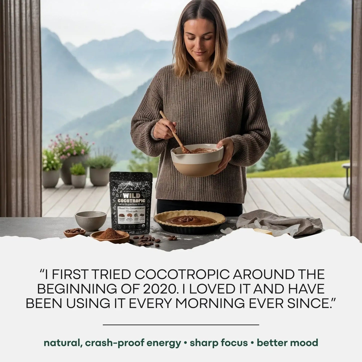 CocoTropic, 32 servings – Organic Mushroom Mix for Energy & Focus
