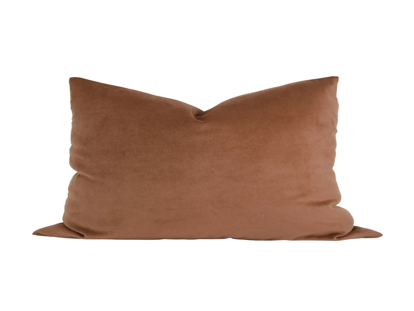 Copper Velvet Throw Pillow