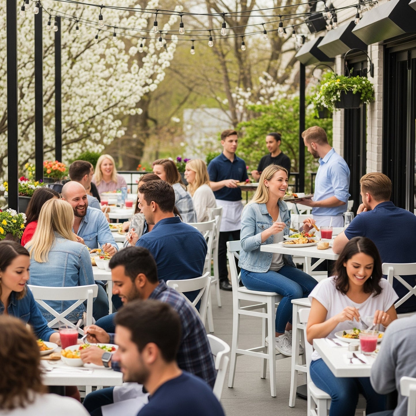 Outdoor Bar Stool Crossback 30" - Set of 4 - Milan