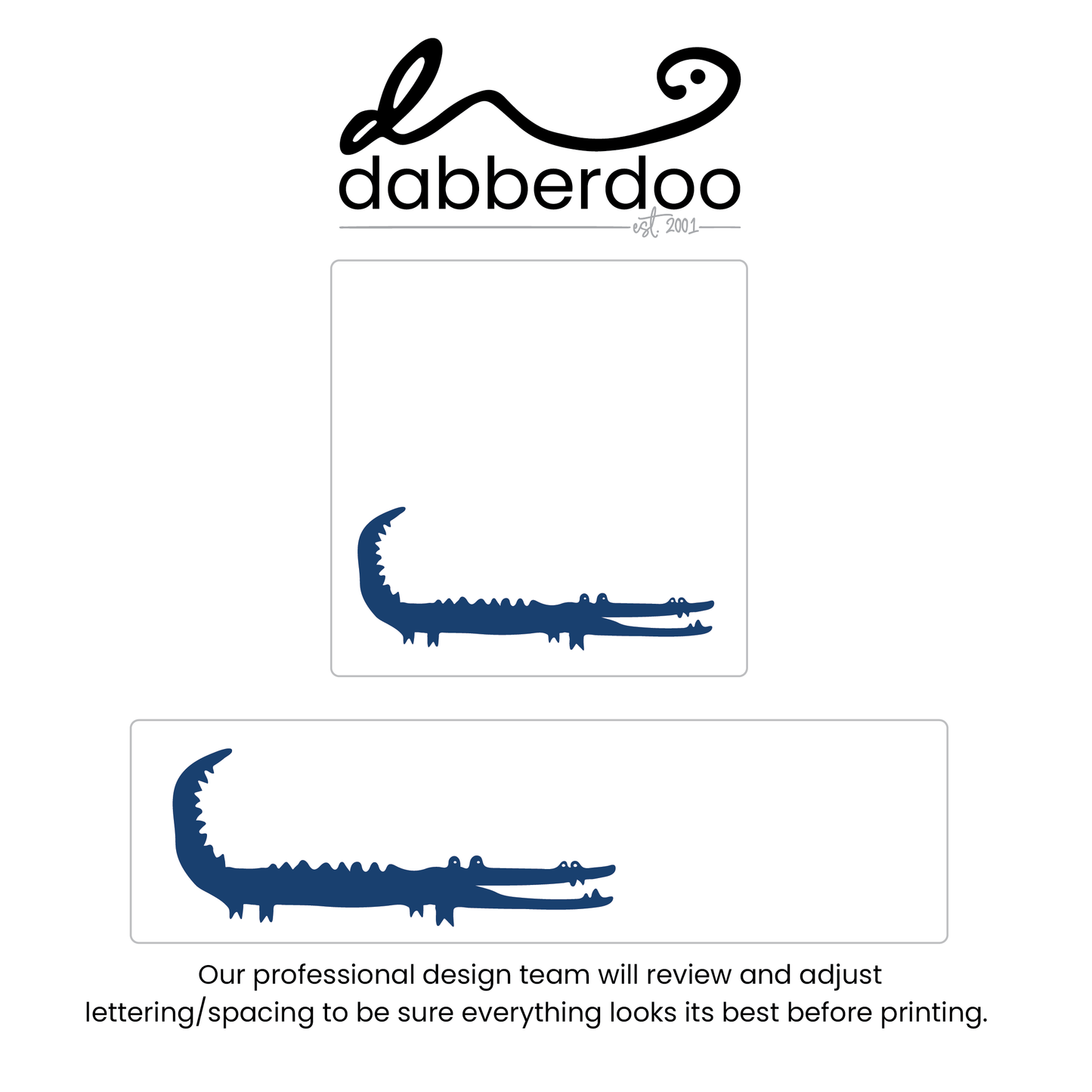 Blue Gator ID Labels