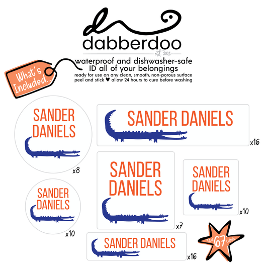 Blue Gator ID Labels