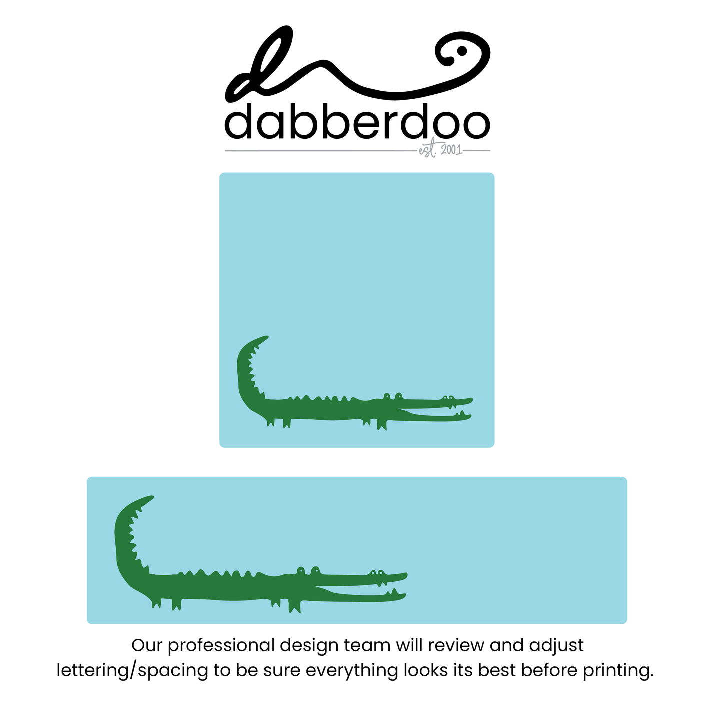 Green Gator ID Labels