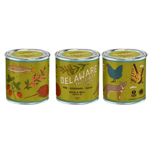 Delaware State Candle