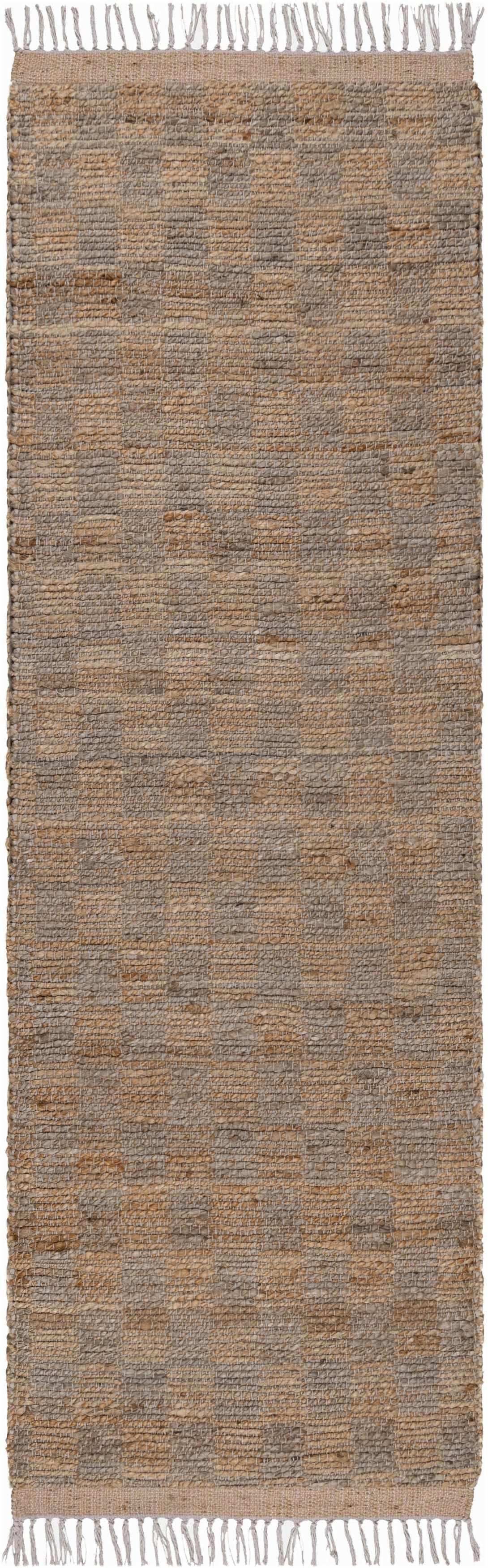 Lonut Checkered Jute Area Rug - Clearance