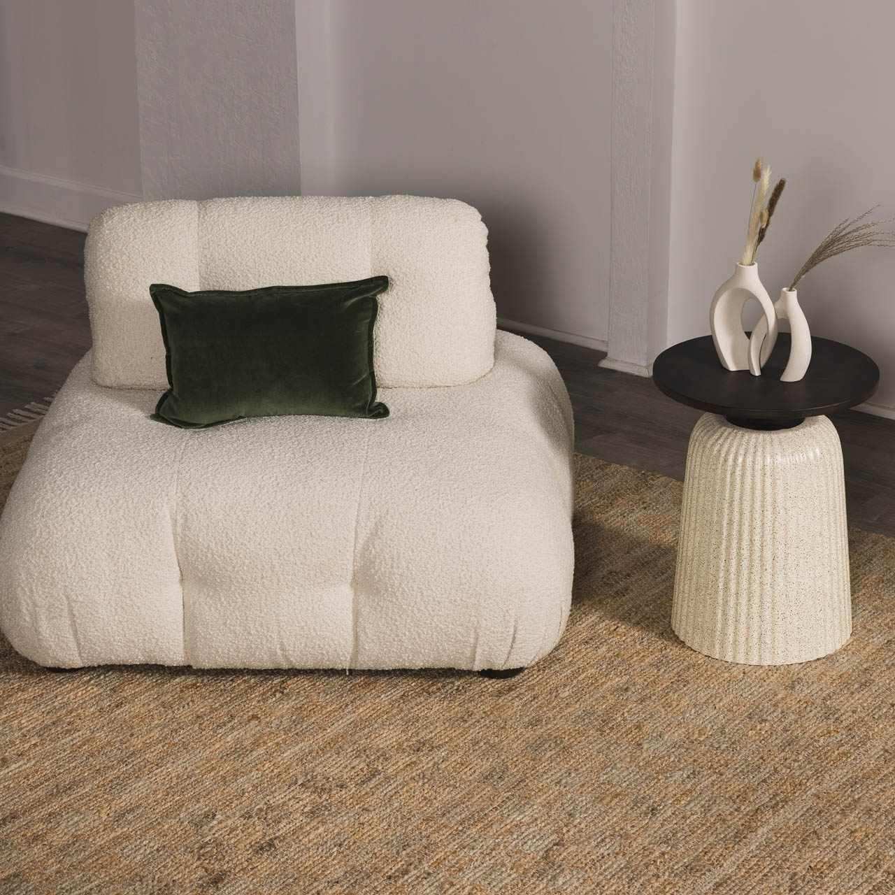 Lonut Checkered Jute Area Rug - Clearance
