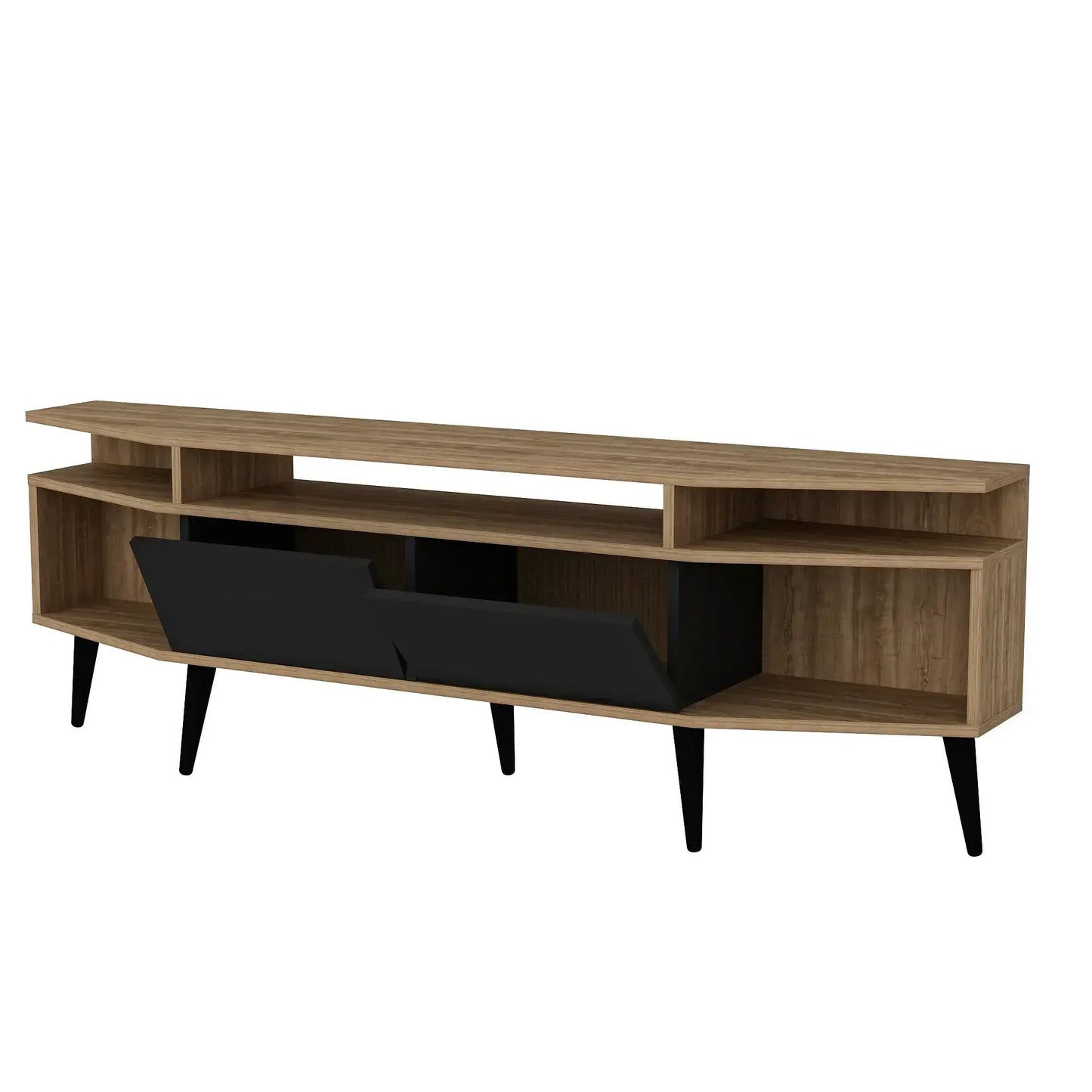 Dennis 71 in Wide Modern TV Stand Media Console with Storage for TVs up to 80 in
