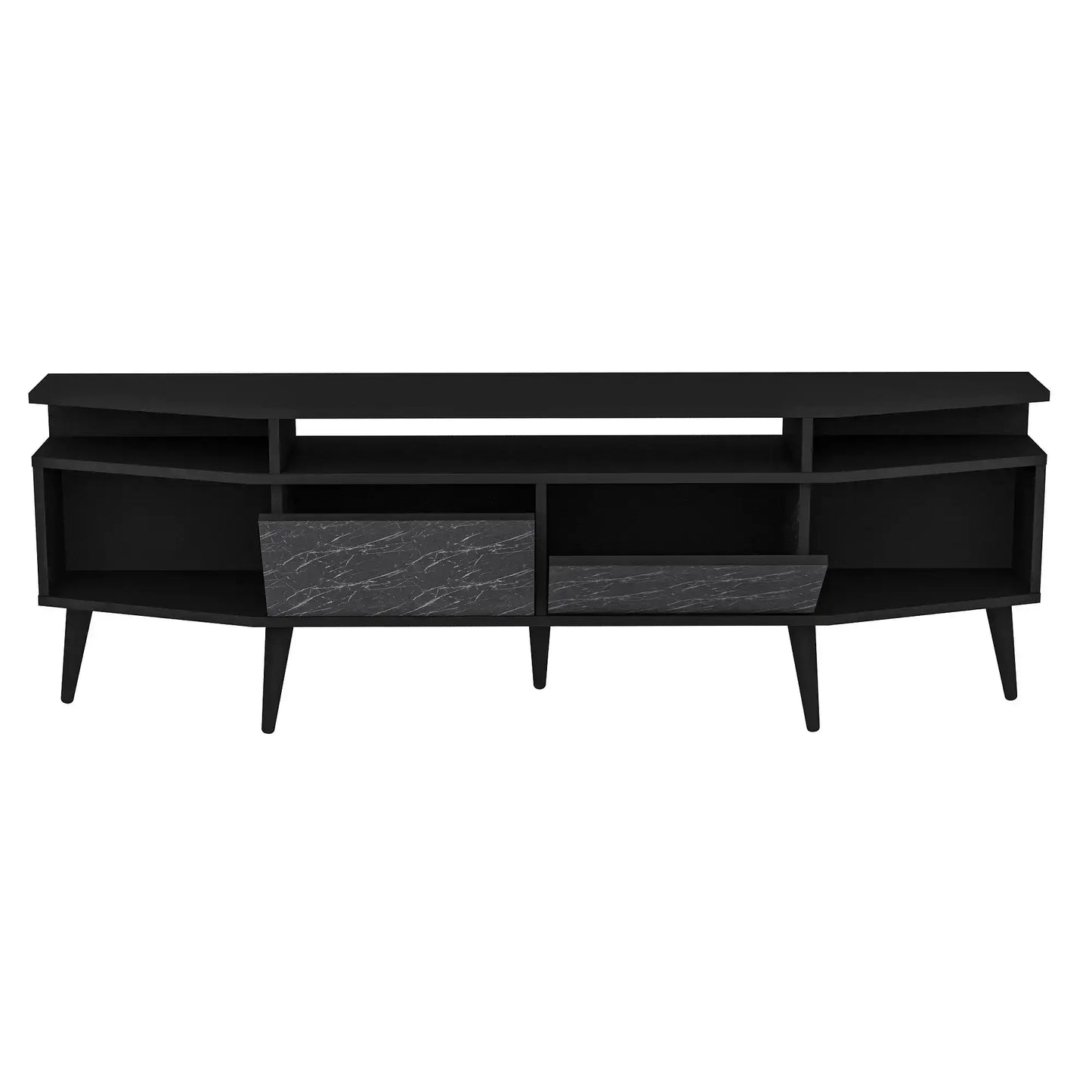 Dennis 71 in Wide Modern TV Stand Media Console with Storage for TVs up to 80 in