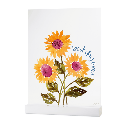 Golden Moments Best Day Ever Acrylic Table Top Sign