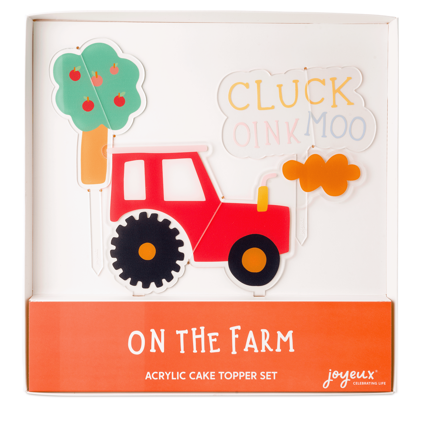 On the Farm Acrylic Cake Topper Set