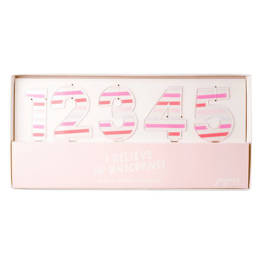 I Believe in Unicorns Acrylic Number Set 0-9