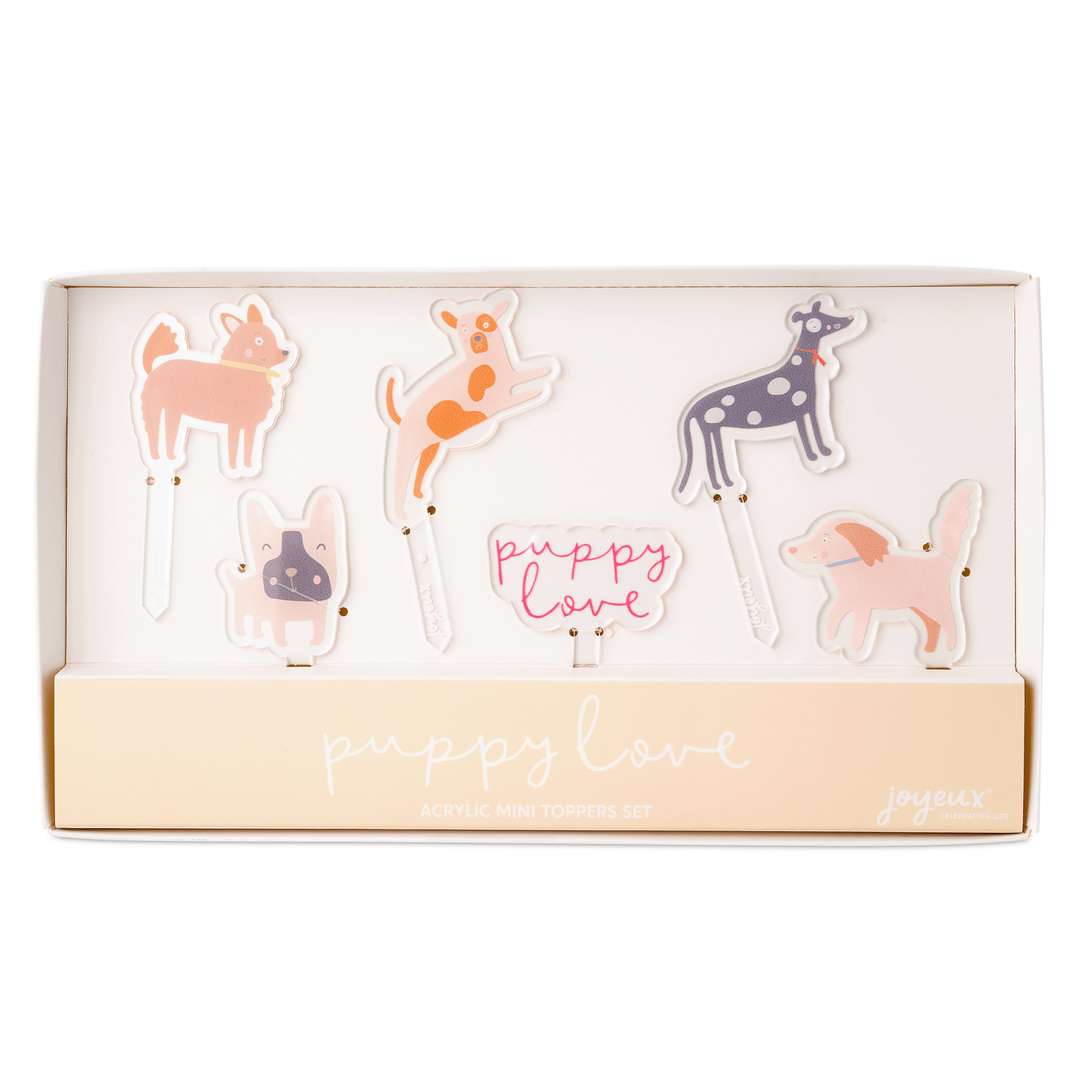 Puppy Love Acrylic Mini Topper Set