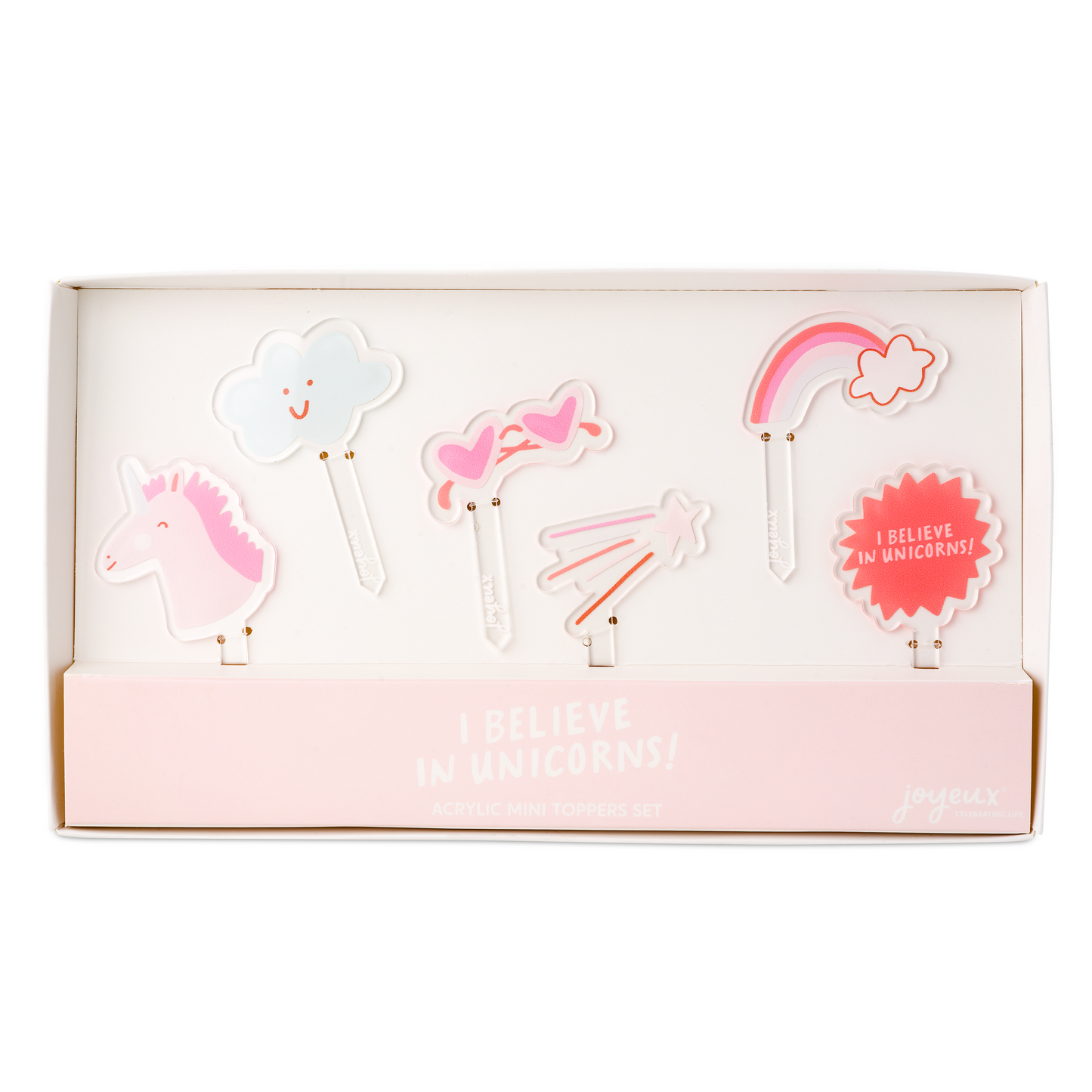 I Believe in Unicorns Acrylic Mini Topper Set
