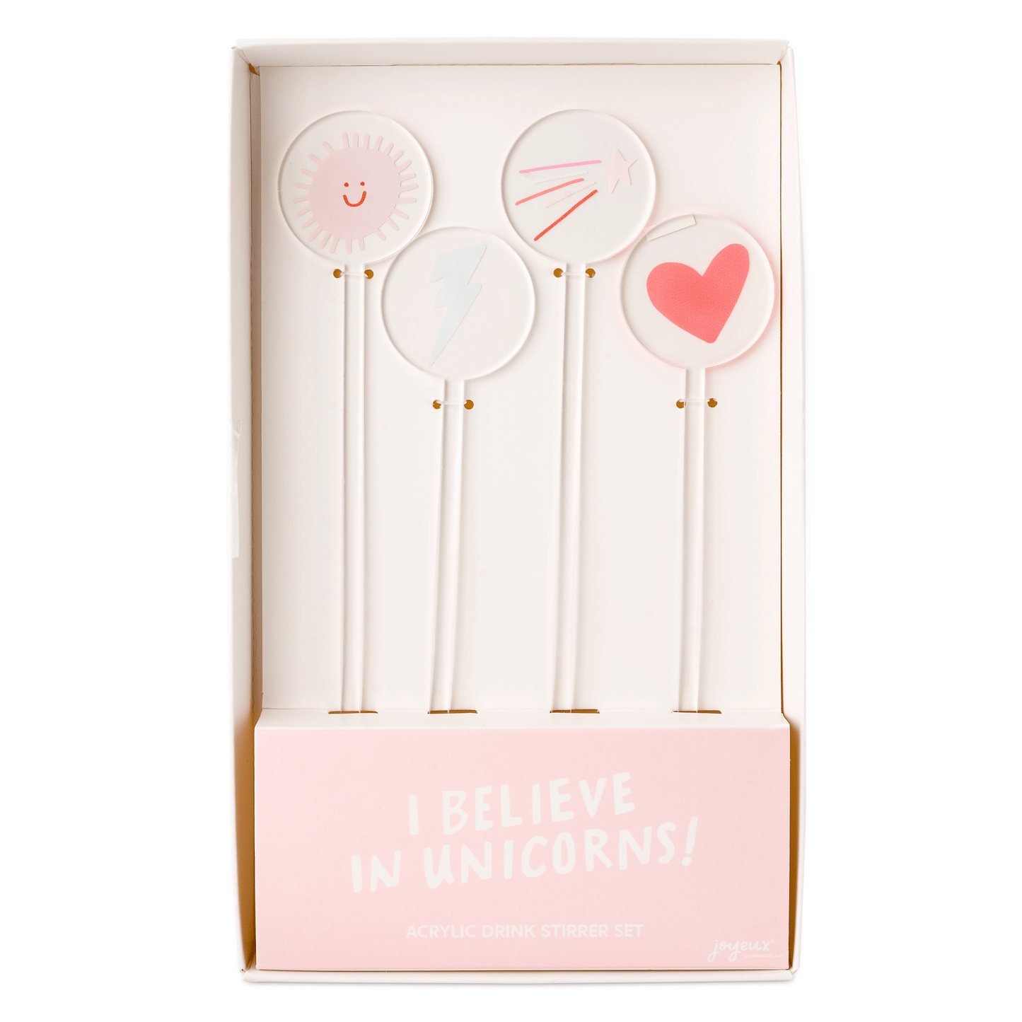 I Believe in Unicorns Acrylic Drink Stirrers