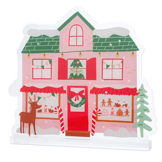 Merry & Bright Acrylic Christmas Village- Christmas Bakeshop
