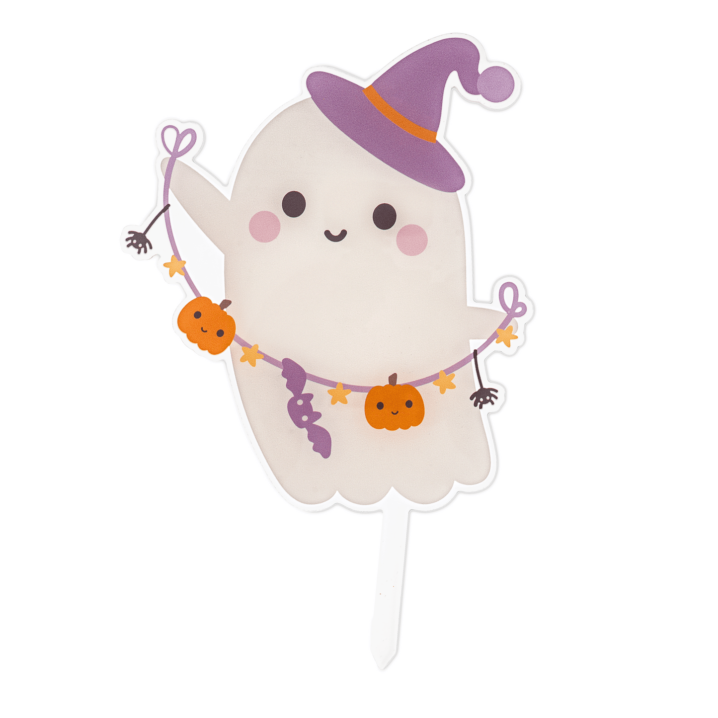 Boo! Ghost Acrylic Cake Topper