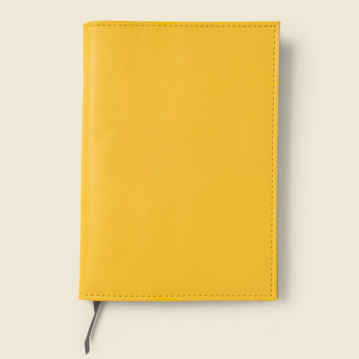 Refillable A5 Leather Notebook Cover – Yellow