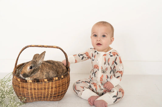 Bunny Crew (Convertible Zip Footies)