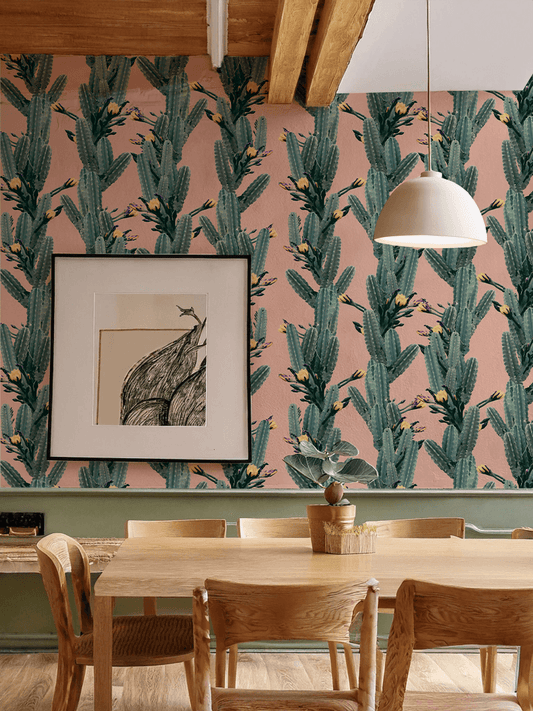 Los Cactus Wallpaper, pink