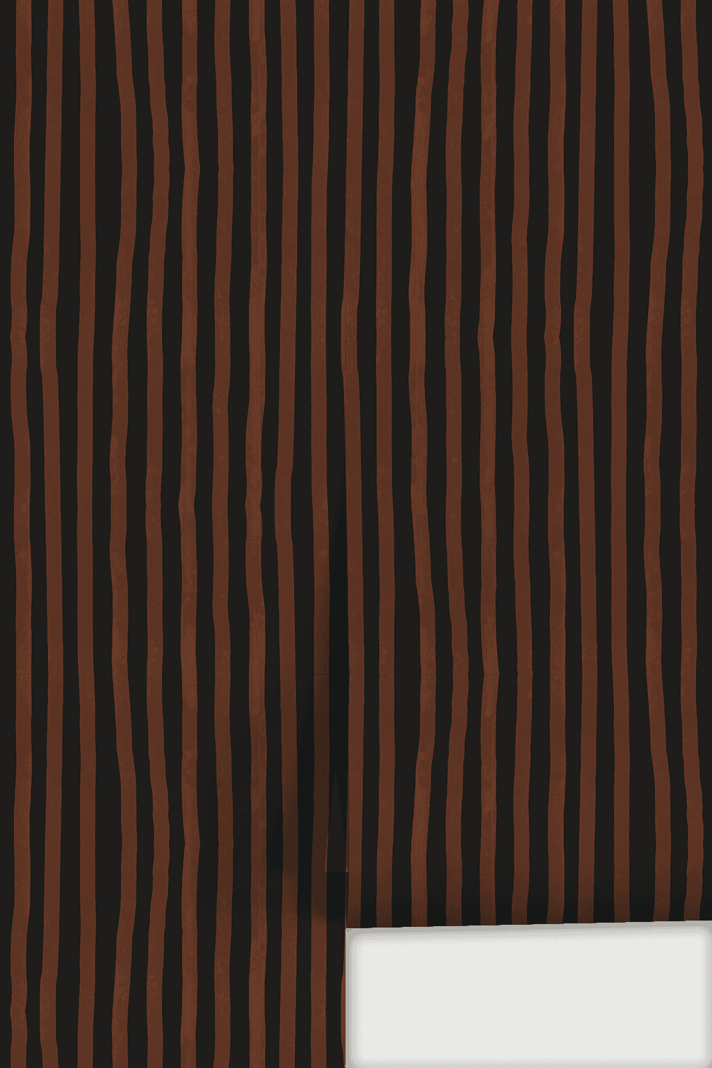 Dolce Stripe Wallpaper, black and chocolate brown