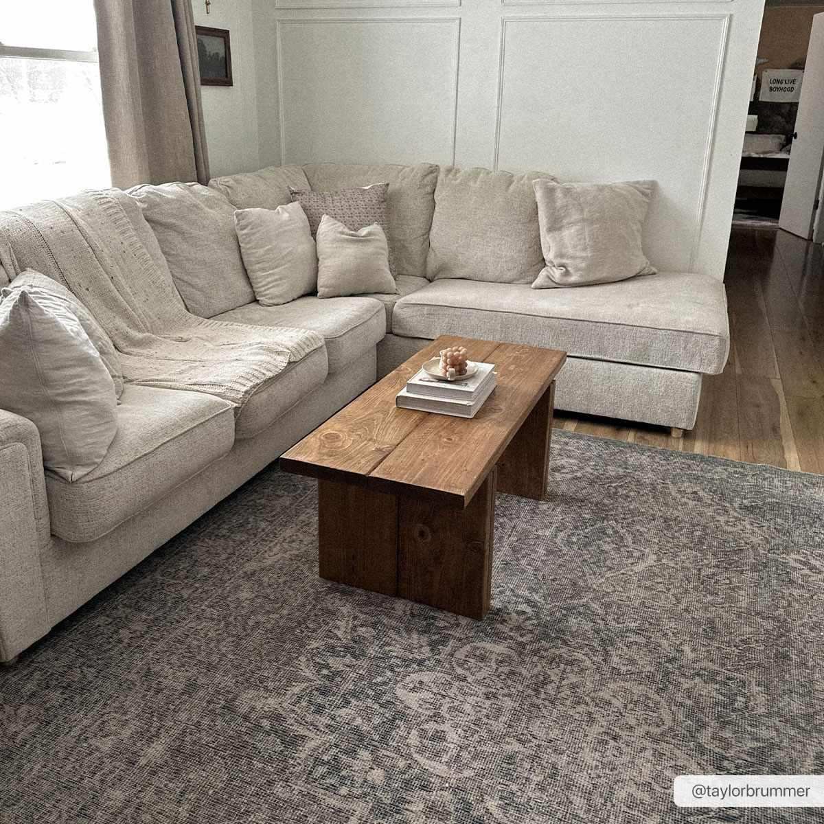 Greenpoint Dusty Blue Washable Rug
