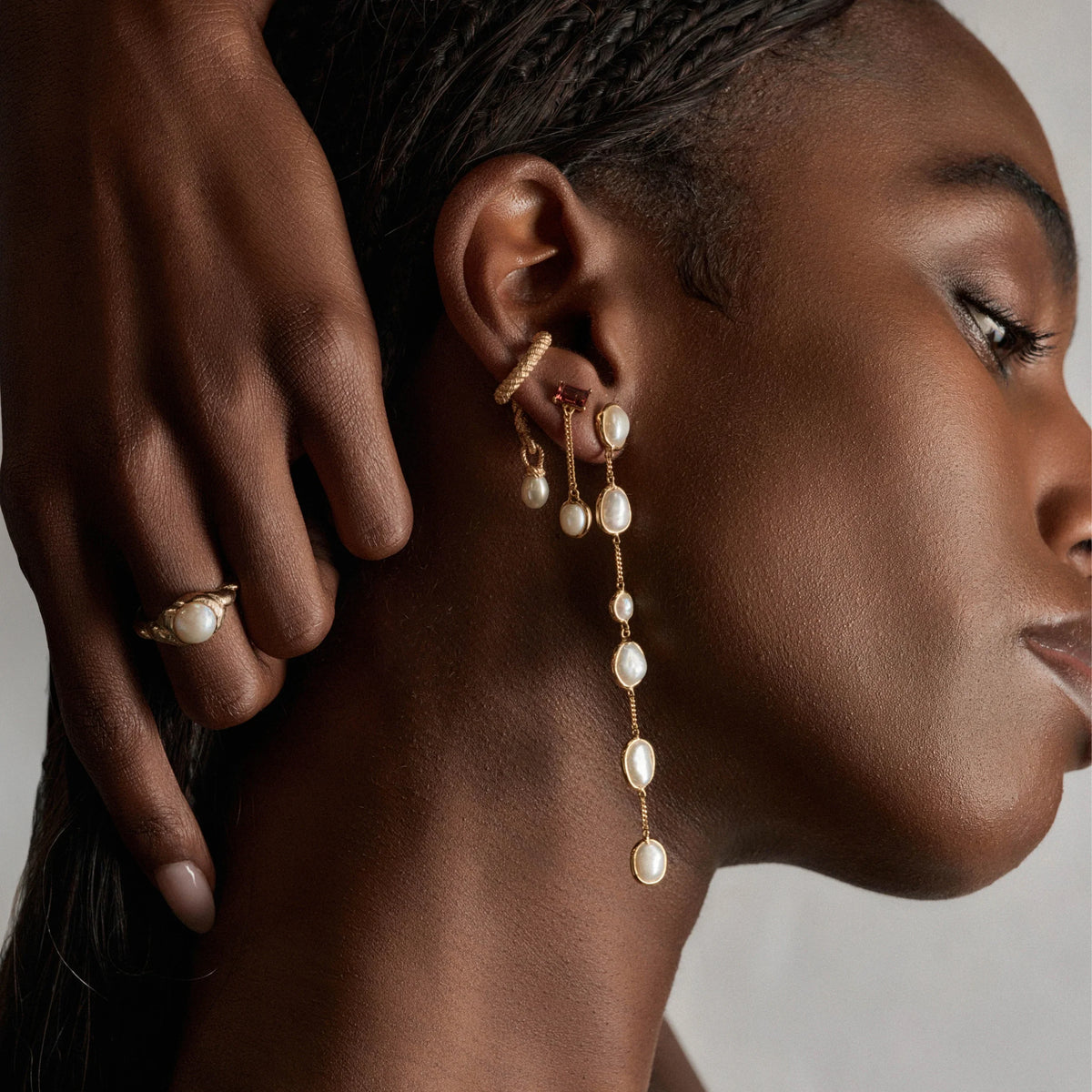 Molten Pearl Earrings