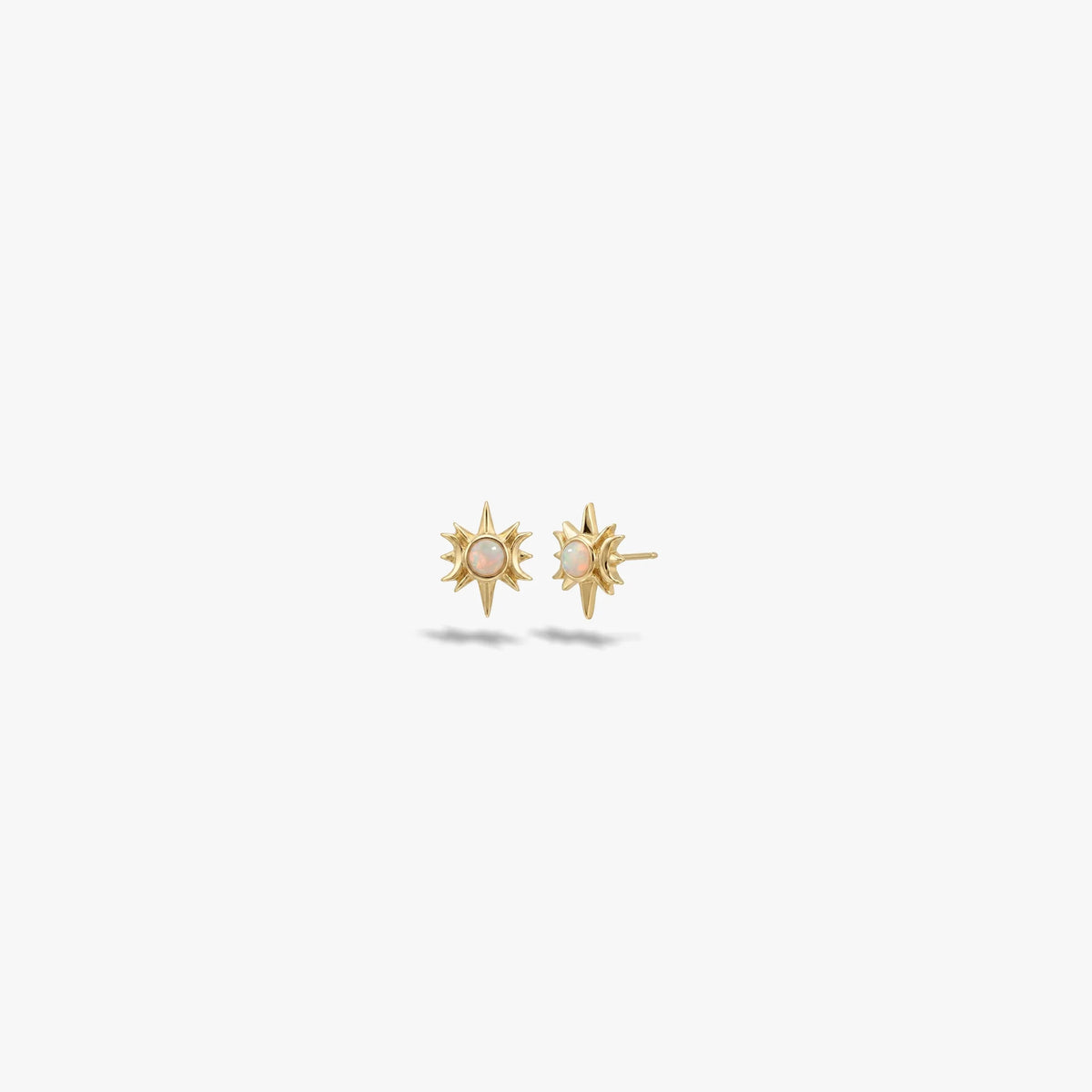Opal Triple Moon Studs