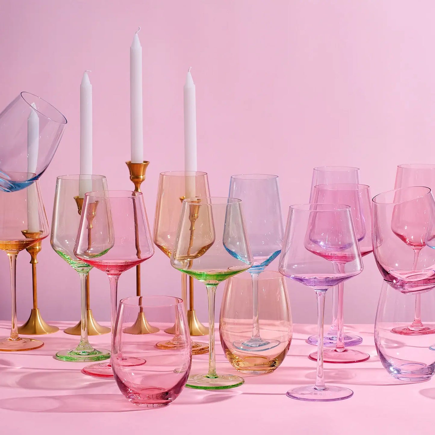 Monet Stemmed Wine Glassware, Set of 6