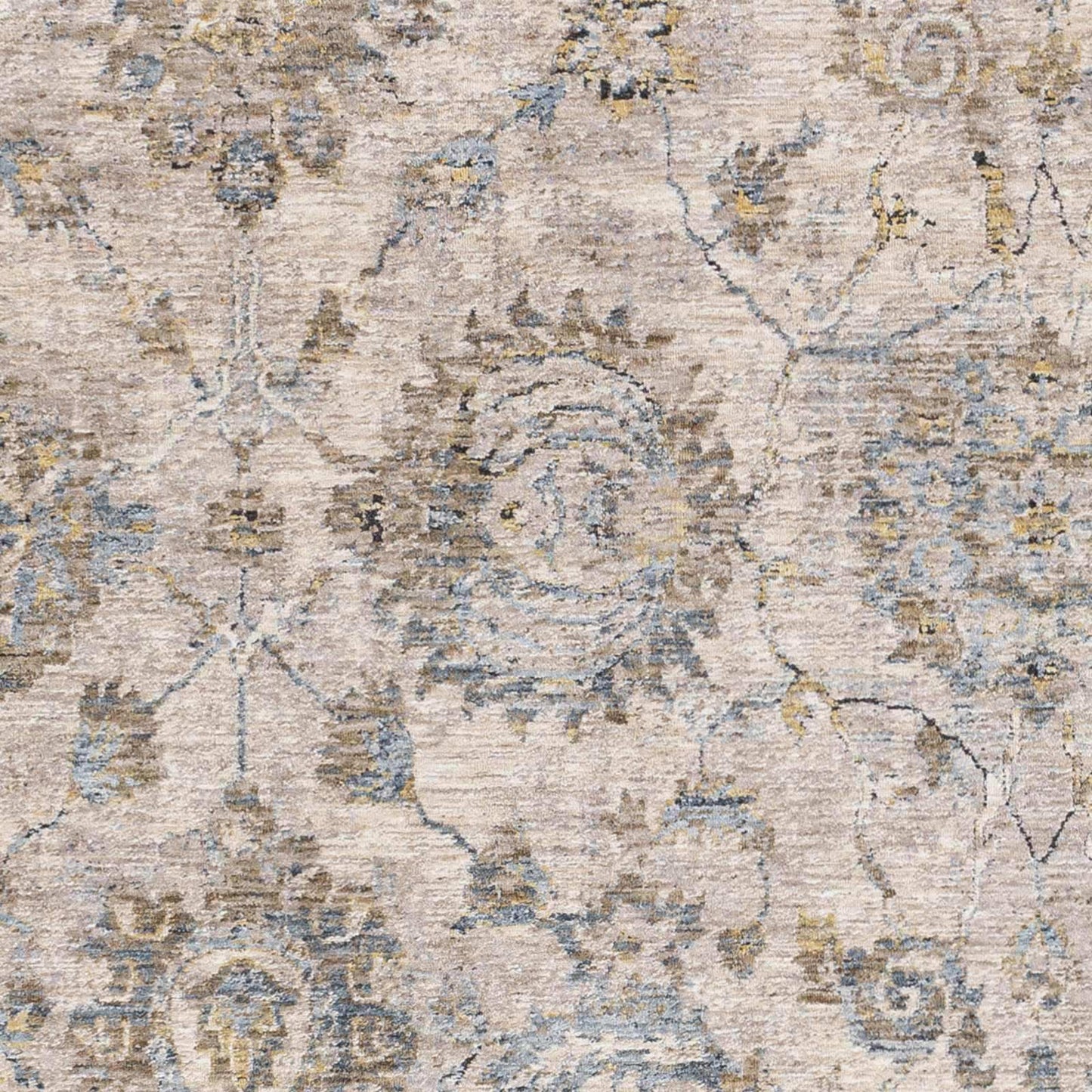Morinville Teal Floral Rug