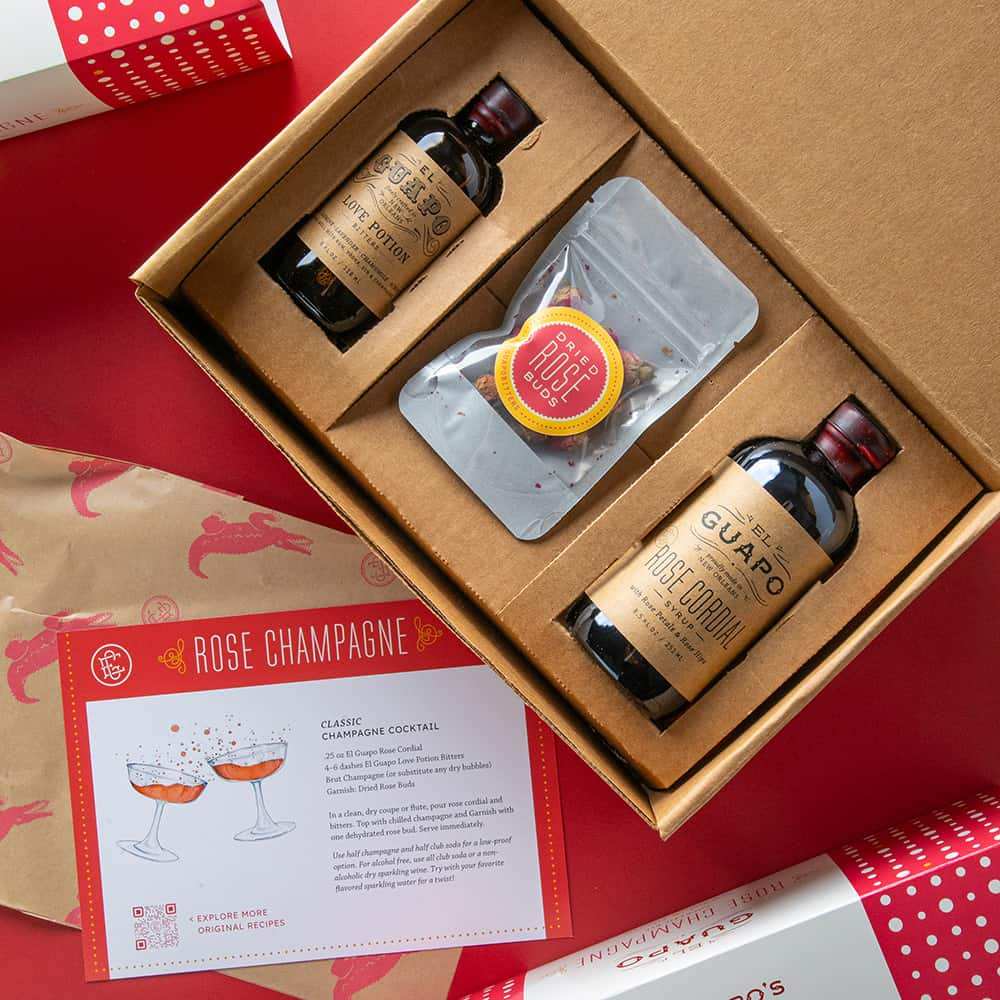 Rose Champagne Cocktail Kit 🌹