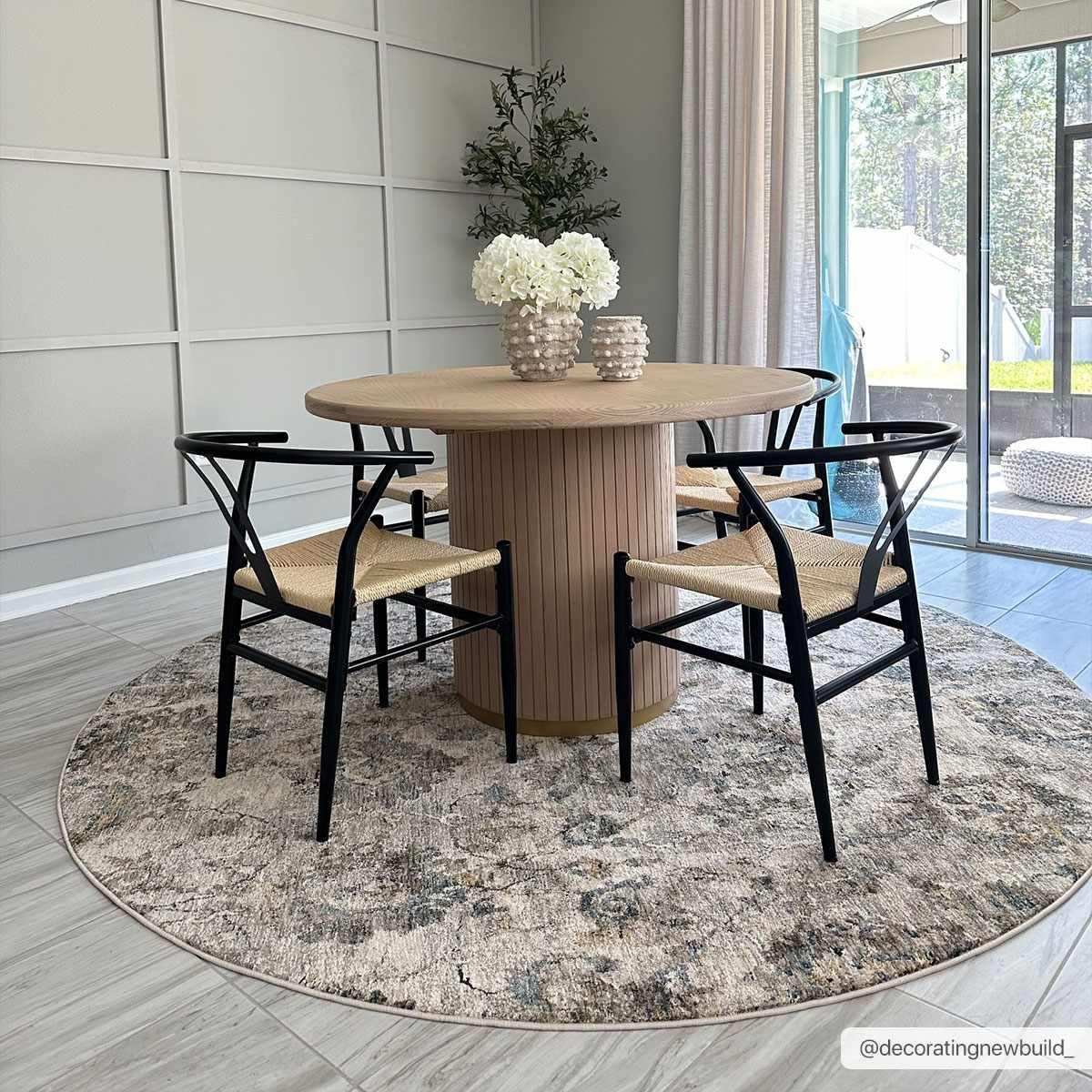 Morinville Teal Floral Rug
