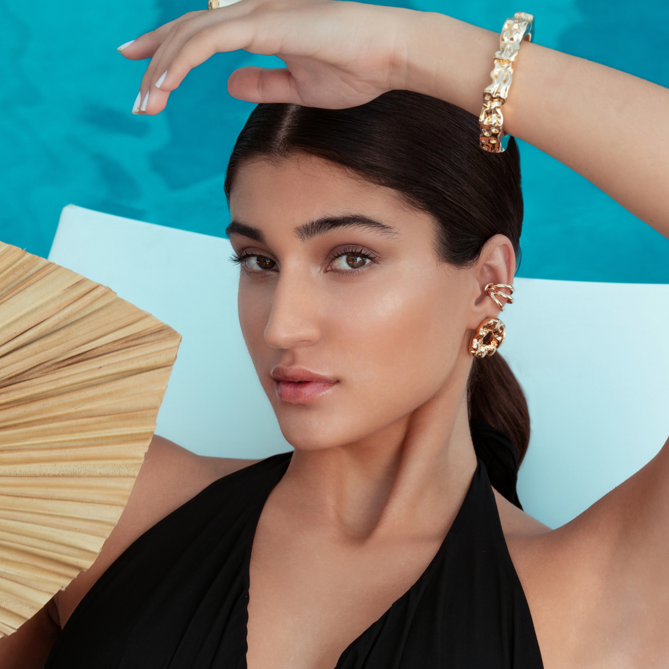 Ellen Triple Strand Statement Ear Cuff