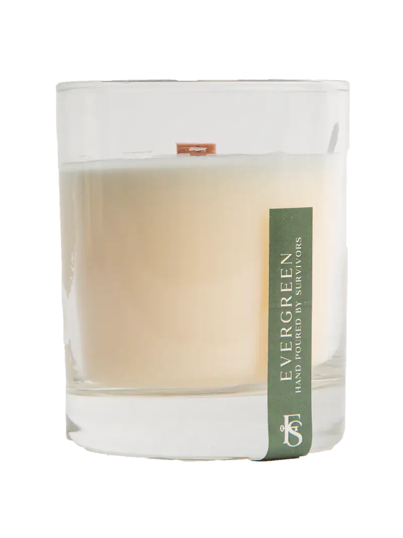 Evergreen Wooden Wick Candle
