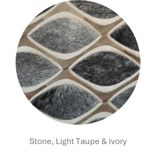 EYE CAT – Contemporary Custom Rug in Cowhide