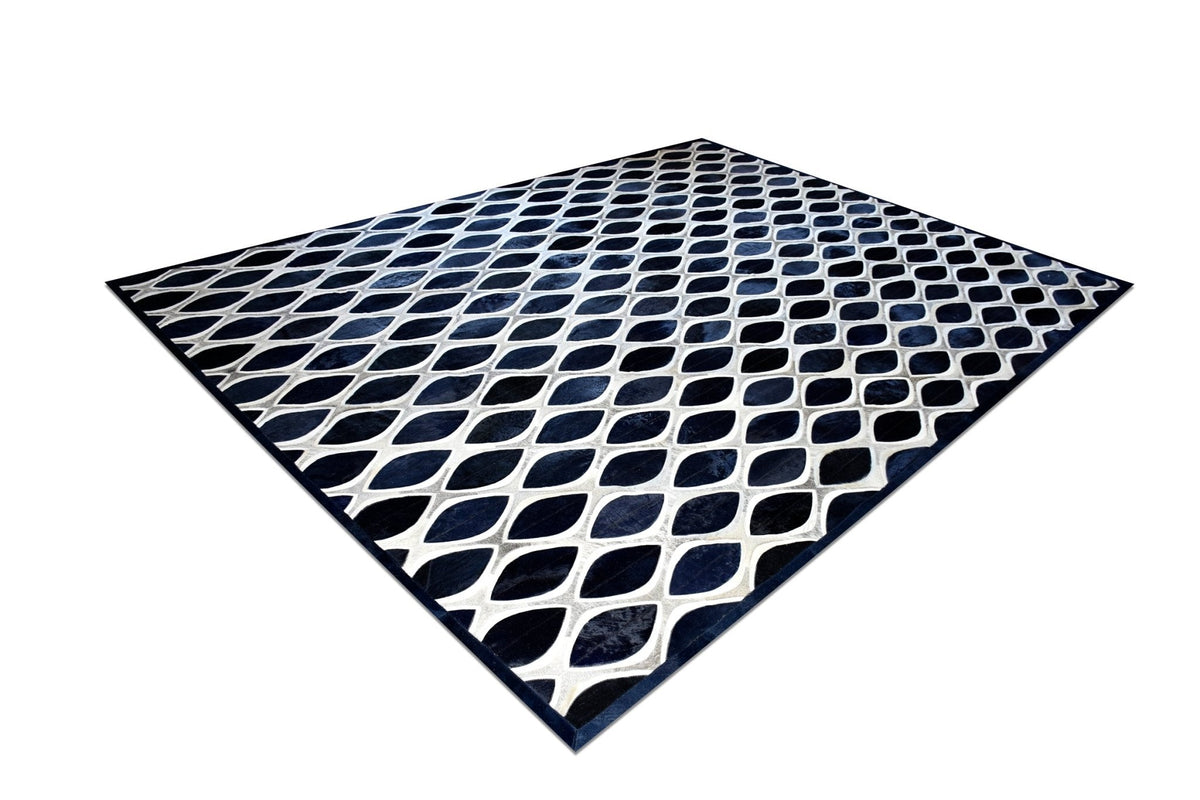 EYE CAT – Contemporary Custom Rug in Cowhide
