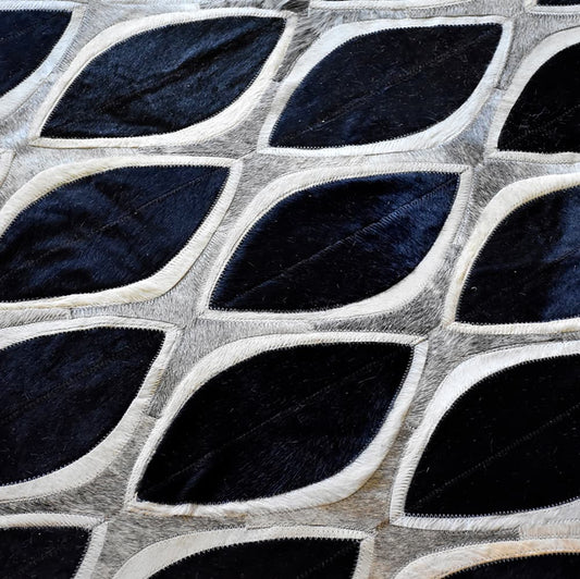 EYE CAT – Contemporary Custom Rug in Cowhide
