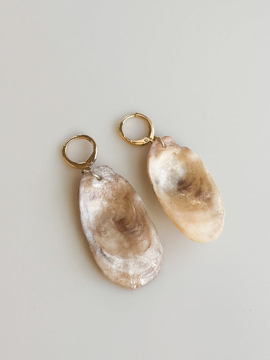 Bailey Shell Hoop Earrings