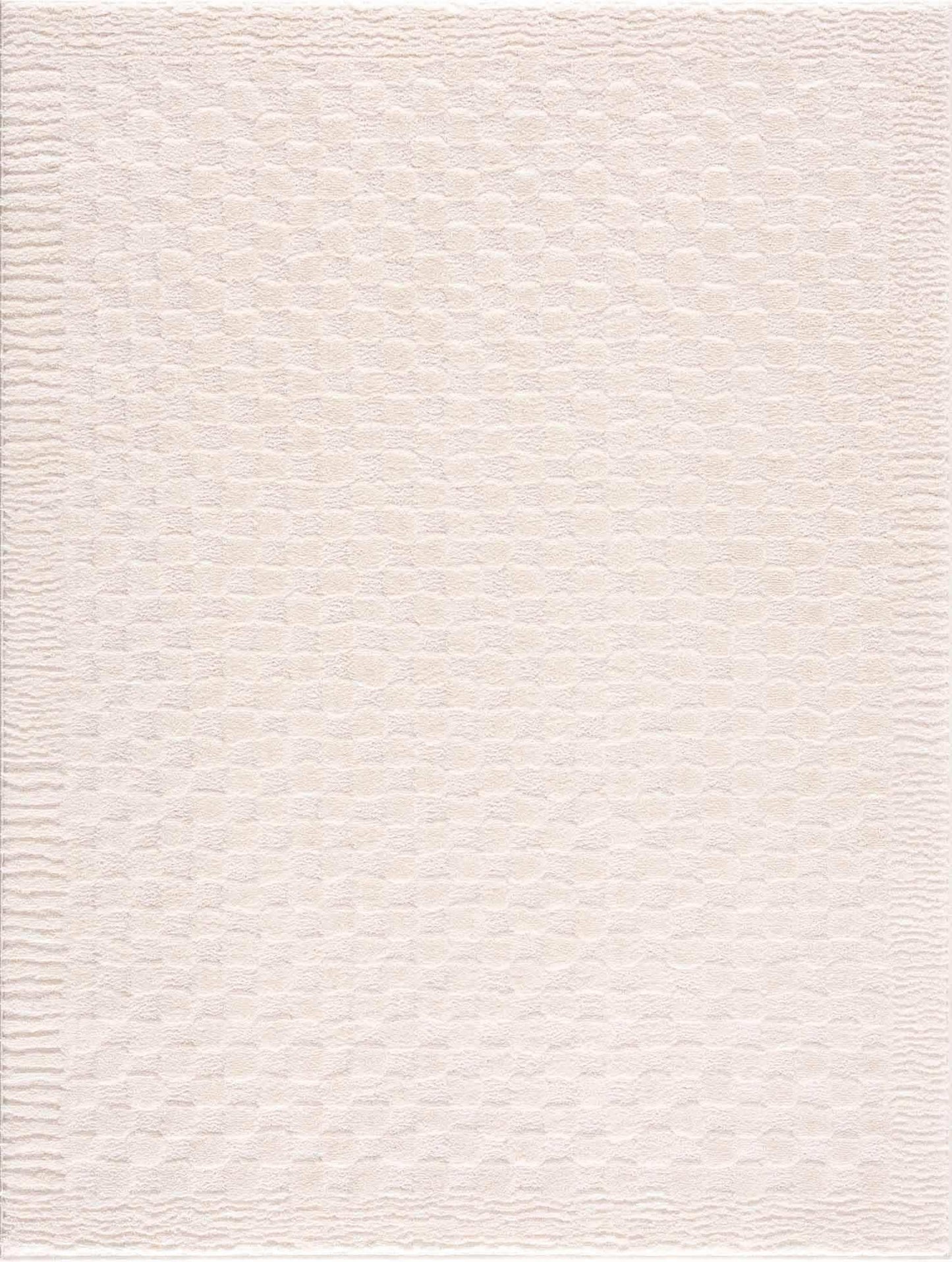 Leryn Ivory Checkered Area Rug