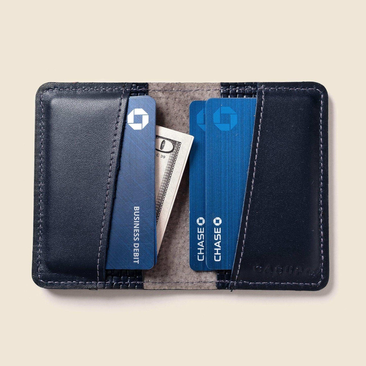 Compact Bifold with RFID Protection - Navy Limited Edition