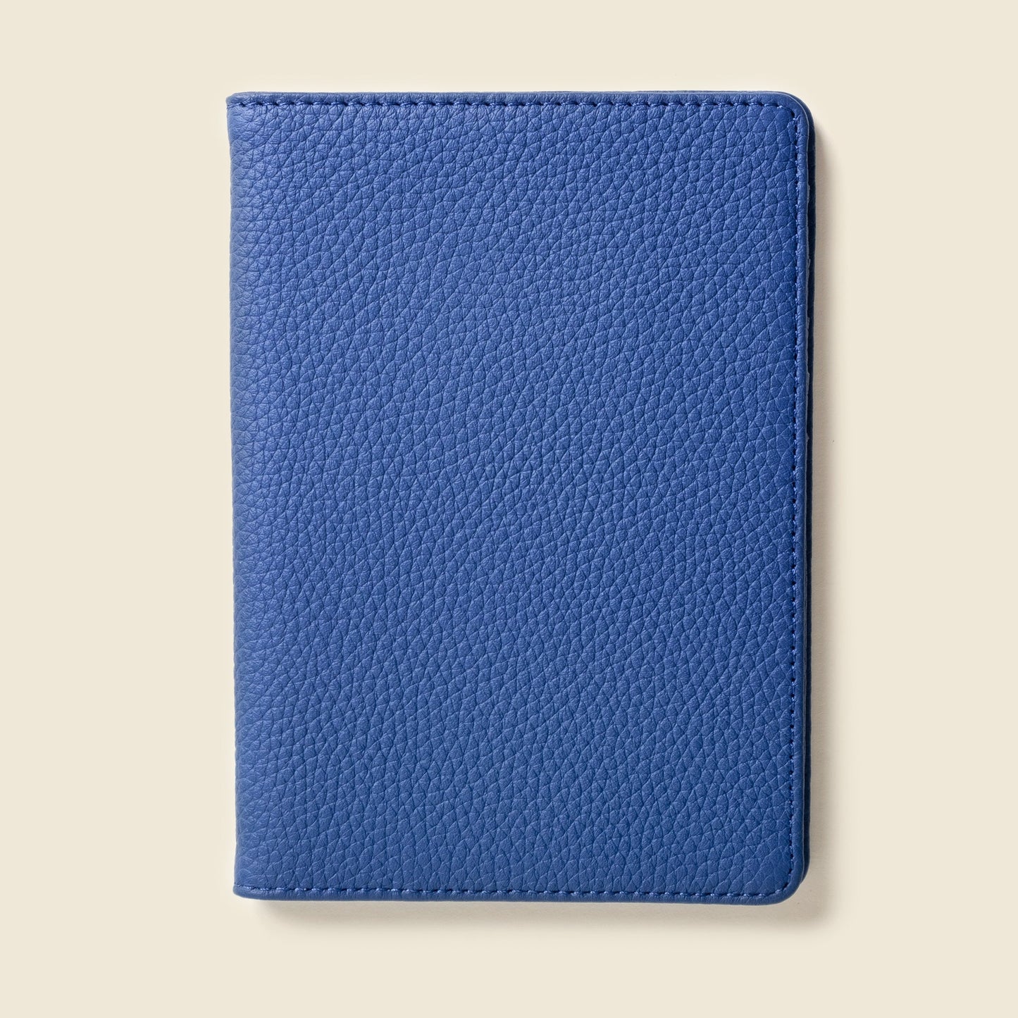 Leather Passport Wallet with RFID Shield- Cobalt