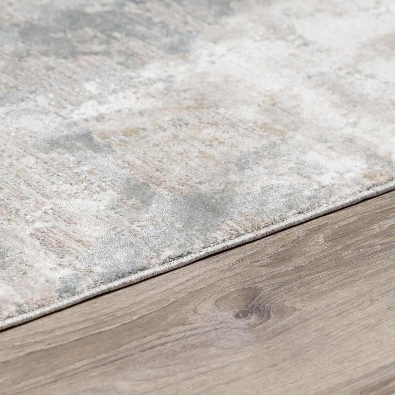 Fallin Gray Thick Luxe Abstract Striped Rug