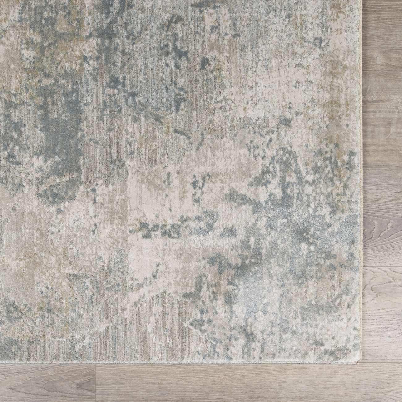 Fallin Gray Thick Luxe Abstract Striped Rug