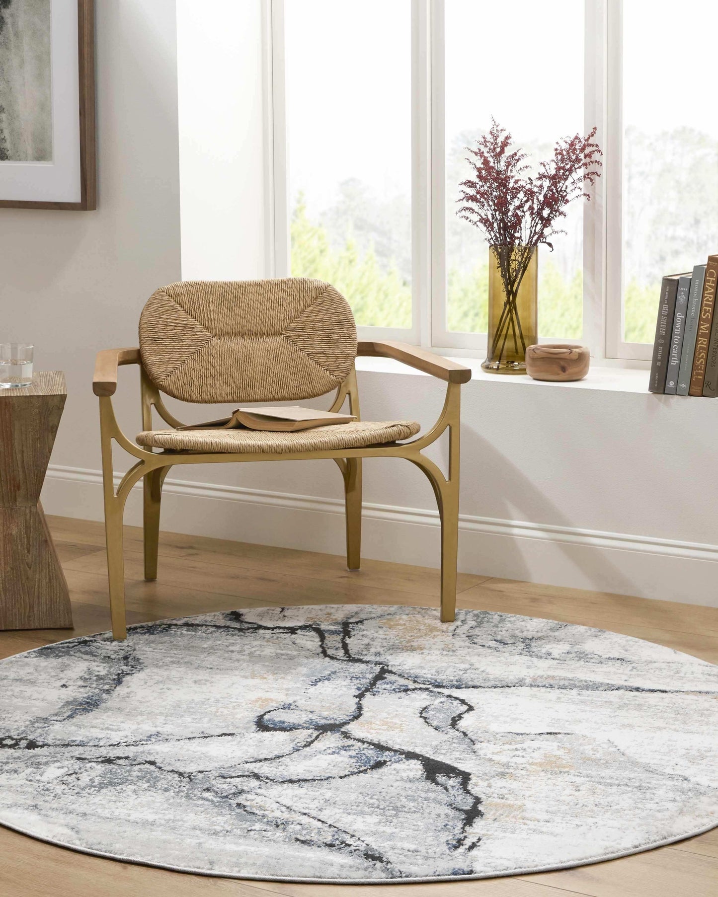 Fremantle Gray Marble Rug